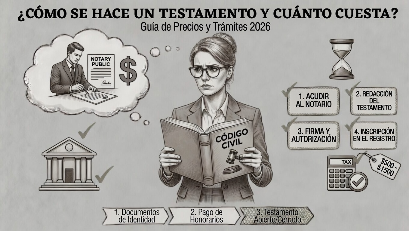Guía de precios y trámites para hacer un testamento en México y el mundo en 2026 - Miguel Farrell.